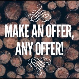 Feel free to make an offer willing to negotiate!